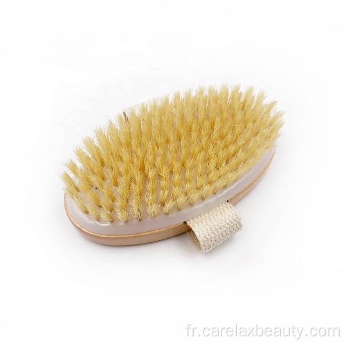 Brosse de nettoyage de baignoire en bois de hêtre de haute qualité